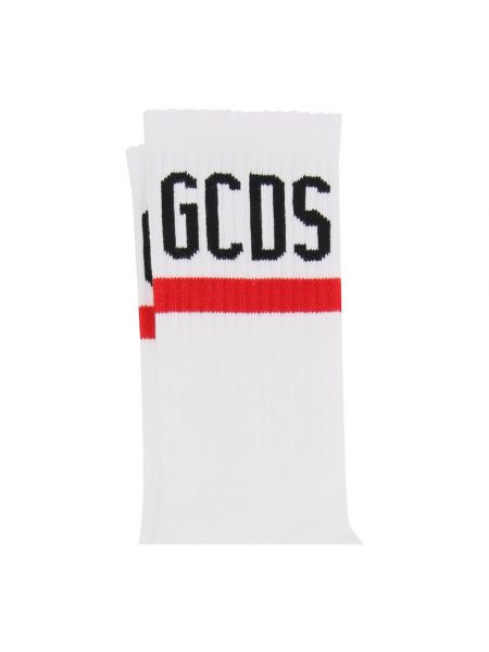 Calcetines deportivos de algodón a rayas Gcds blanco