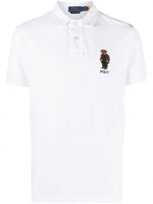 Kokvilnas kokvilnas krekls ar izšuvumiem Polo Ralph Lauren