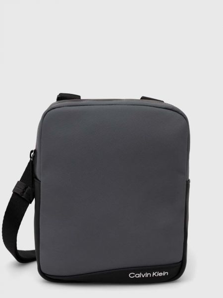 Чанта през рамо Calvin Klein сиво