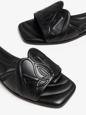 Кожаные сандалии Alexander Mcqueen черные