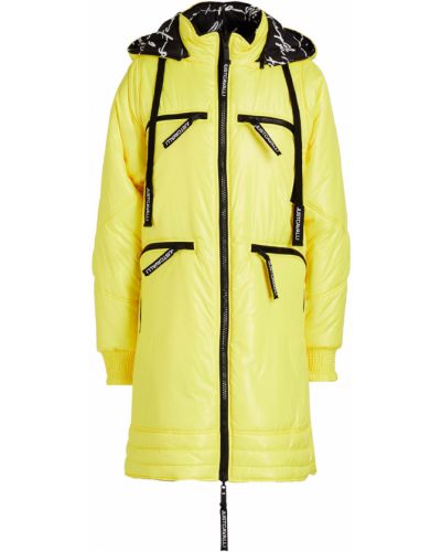Пальто з капюшоном Just Cavalli, жовте