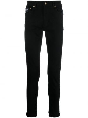 Pantaloni din bumbac Versace Jeans Couture negru