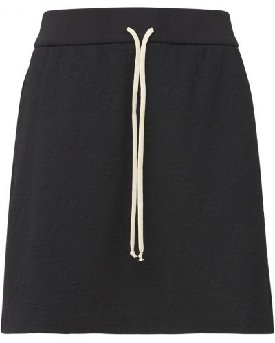 Mini sukně jersey Gucci černé