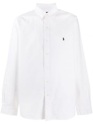 Daunen hemd mit button-down-kagen Polo Ralph Lauren weiß