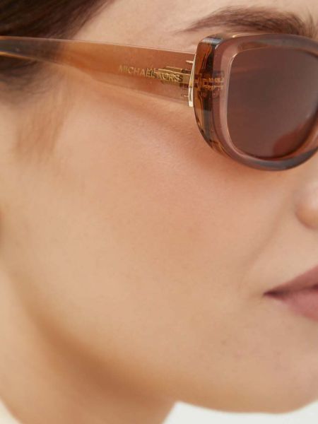 Okulary przeciwsłoneczne Michael Kors brązowe
