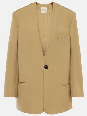 Шерстяной пиджак Tods коричневый