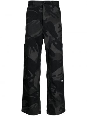 Straight jeans mit camouflage-print Aape By *a Bathing Ape® schwarz