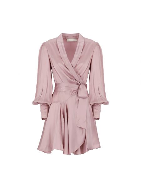 Kleid mit v-ausschnitt Zimmermann pink
