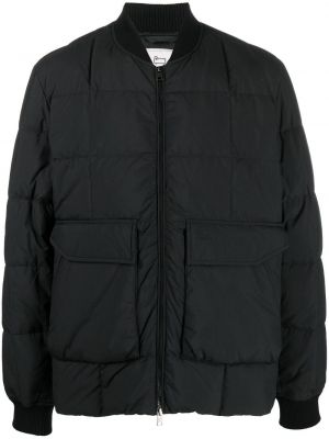 Ватирано пухено яке с пера Woolrich черно