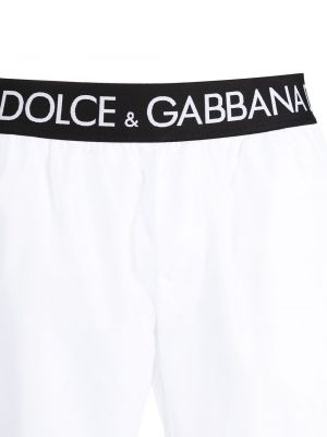 Slip on kraťasy Dolce & Gabbana bílé
