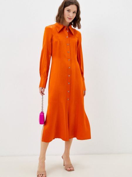 Платье-рубашка Charuel оранжевое