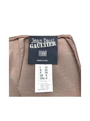 Aksamitna spódnica Jean Paul Gaultier Pre-owned brązowa