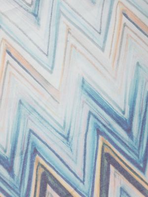 Schal aus baumwoll mit print Missoni blau