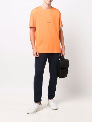 Camiseta con estampado Hydrogen naranja