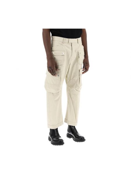 Beżowe proste spodnie Dsquared2