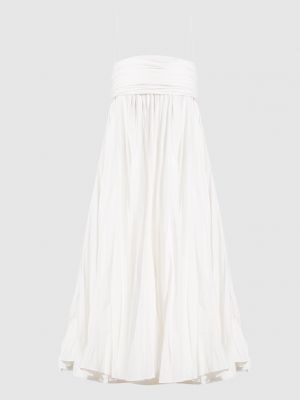 Белое коктейльное платье Khaite