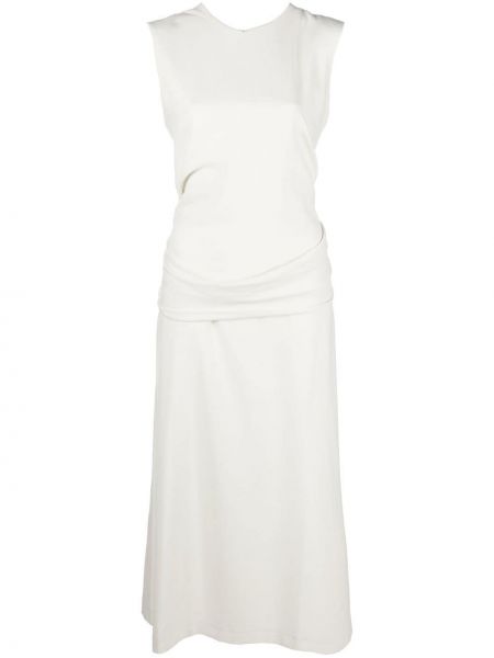Αμάνικη ίσιο φόρεμα Toteme λευκό