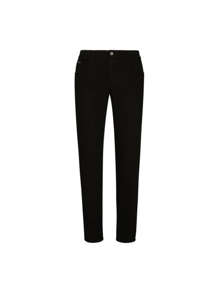 Slim fit jeans mit normaler passform Dolce&gabbana schwarz