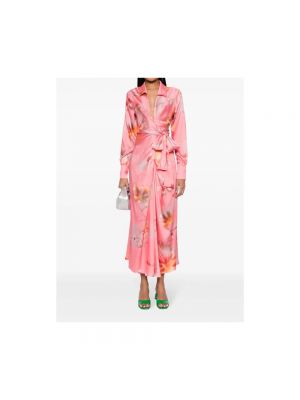 Sukienka w abstrakcyjne wzory Msgm różowa