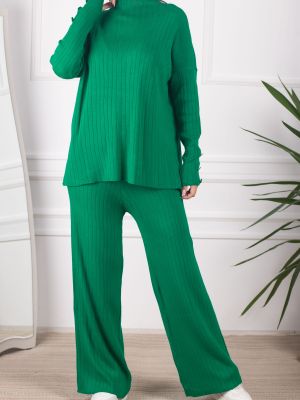 Oblek s knoflíky Armonika zelený