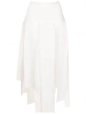 Plisované asymetrické sukně Uma | Raquel Davidowicz bílé