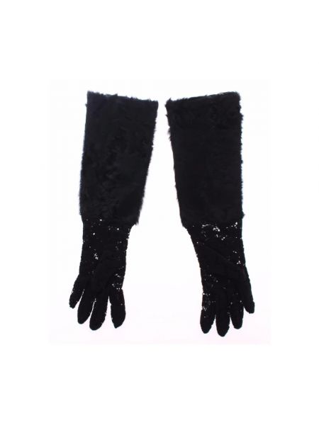Woll handschuh Dolce & Gabbana schwarz