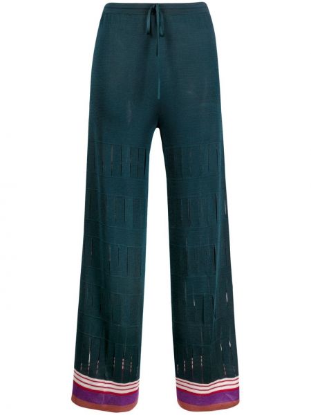Pantalones de punto Missoni azul