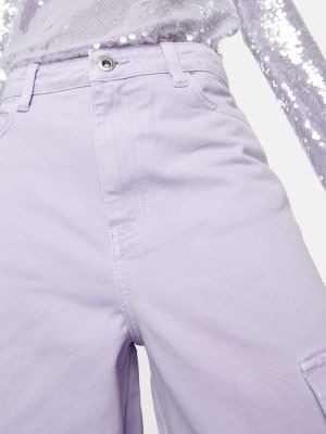 Laza szabású cargo nadrág Self-portrait lila