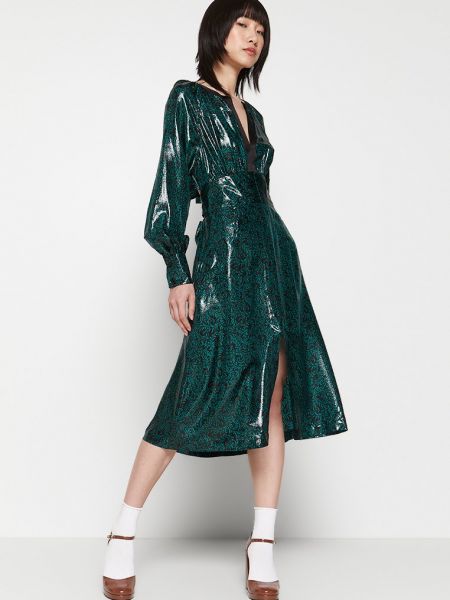 Zielona sukienka wieczorowa Diane Von Furstenberg