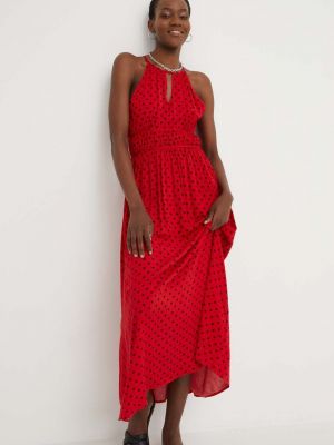 Sukienka długa Answear Lab czerwona