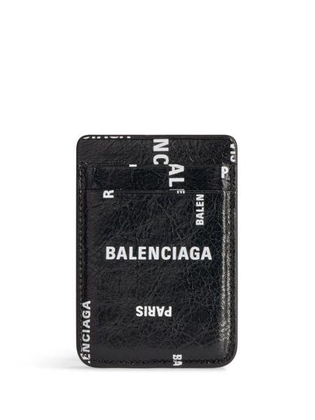 Kožni novčanik s printom Balenciaga