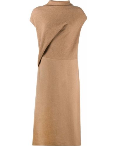 Плаття міді Agnona, коричневе