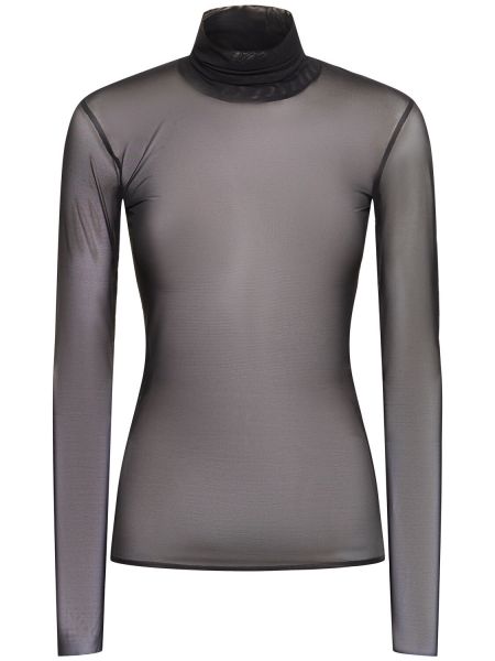 Tyll turtleneck topp Mvp Wardrobe svart