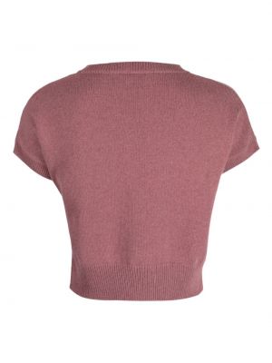 Kašmírový svetr bez rukávů Teddy Cashmere fialový