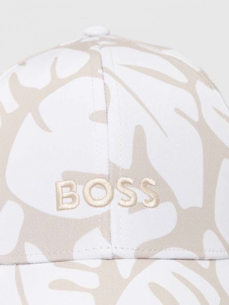 Kapa s printom Boss bijela