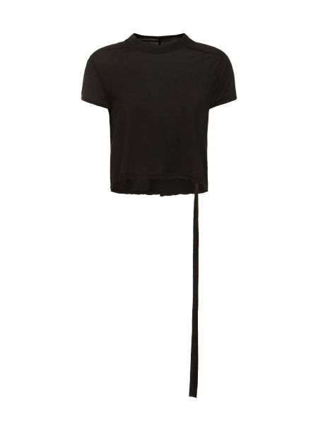 T-krekls ar īsām piedurknēm džersija Rick Owens Drkshdw melns