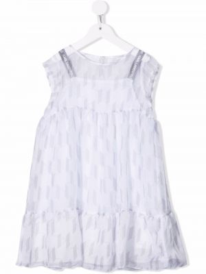 Tyll dress for jenter Karl Lagerfeld Kids hvit