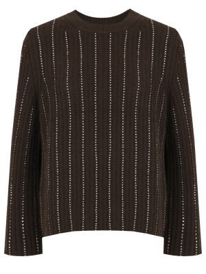 Пуловер Allude коричневый