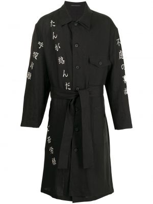 Camisa con bordado Yohji Yamamoto negro