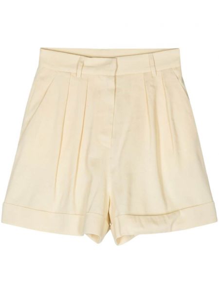 Leinen shorts mit plisseefalten The Andamane gelb