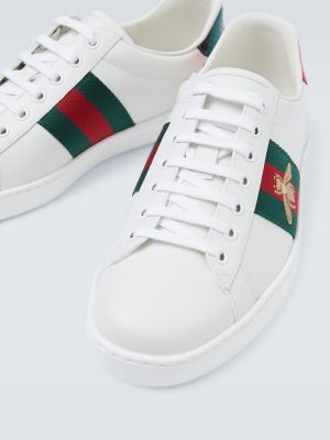 Sneakers di pelle Gucci Ace bianco