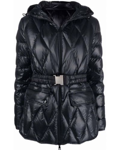 Quiltad jacka med huva Moncler svart