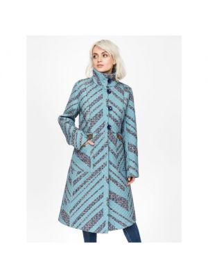Пальто ARTWIZARD демисезонное, силуэт полуприлегающий, средней длины голубой