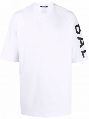 T-shirt con stampa oversize Balmain bianco
