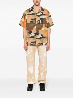 Hemd aus baumwoll mit print mit camouflage-print Msgm