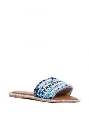 Sandales avec perles De Siena Shoes bleu