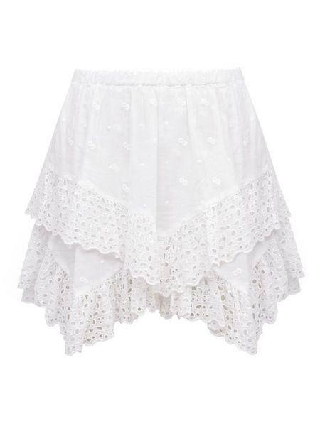 Хлопковая юбка Isabel Marant Étoile белая
