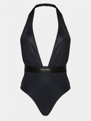 Egyrészes fürdőruha Calvin Klein Swimwear fekete