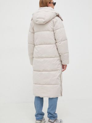 Téli kabát Abercrombie & Fitch bézs