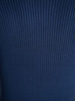 Džemperis ar augstu apkakli Dreimaster Vintage zils